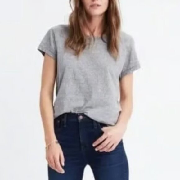 MADEWELL 10" SKINNY HIGH RISE HAYES WASH DARK DISTRESS JEANS NWT 28 w $128 - Picture 3 of 11